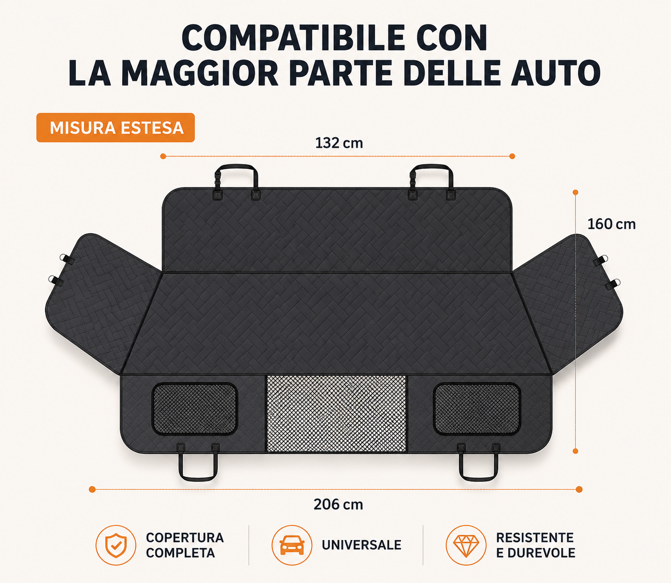 Coprisedile Auto Rigido per Cani