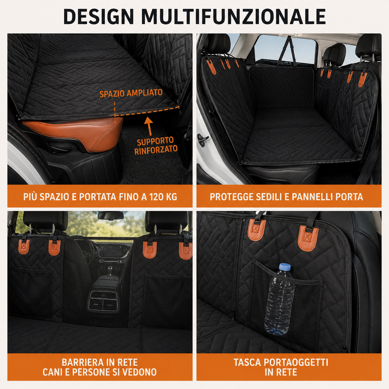 Coprisedile Auto Rigido per Cani