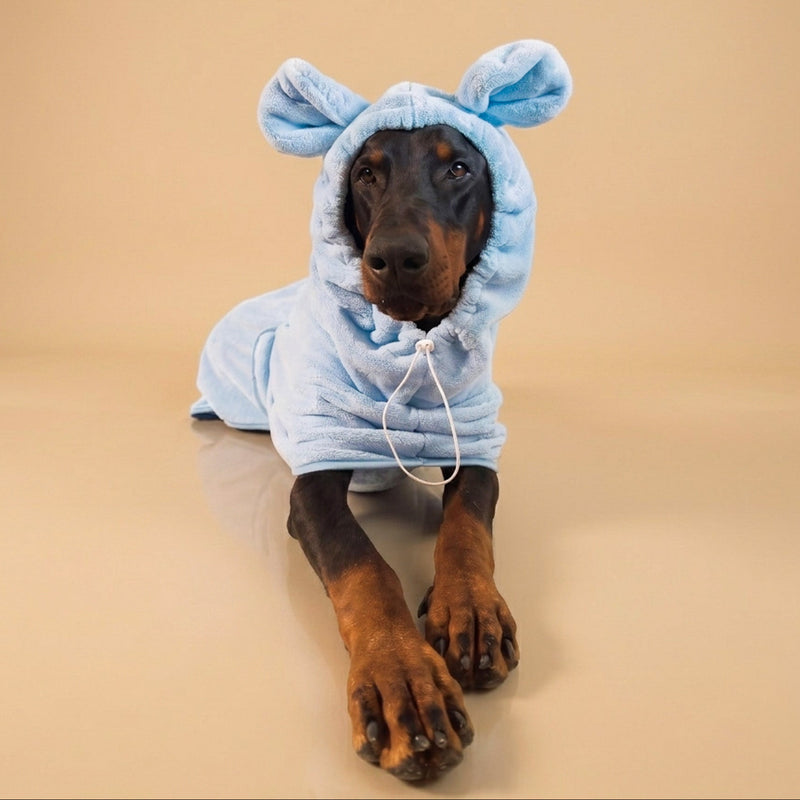 Teddy Microfiber Dog Bathrobe